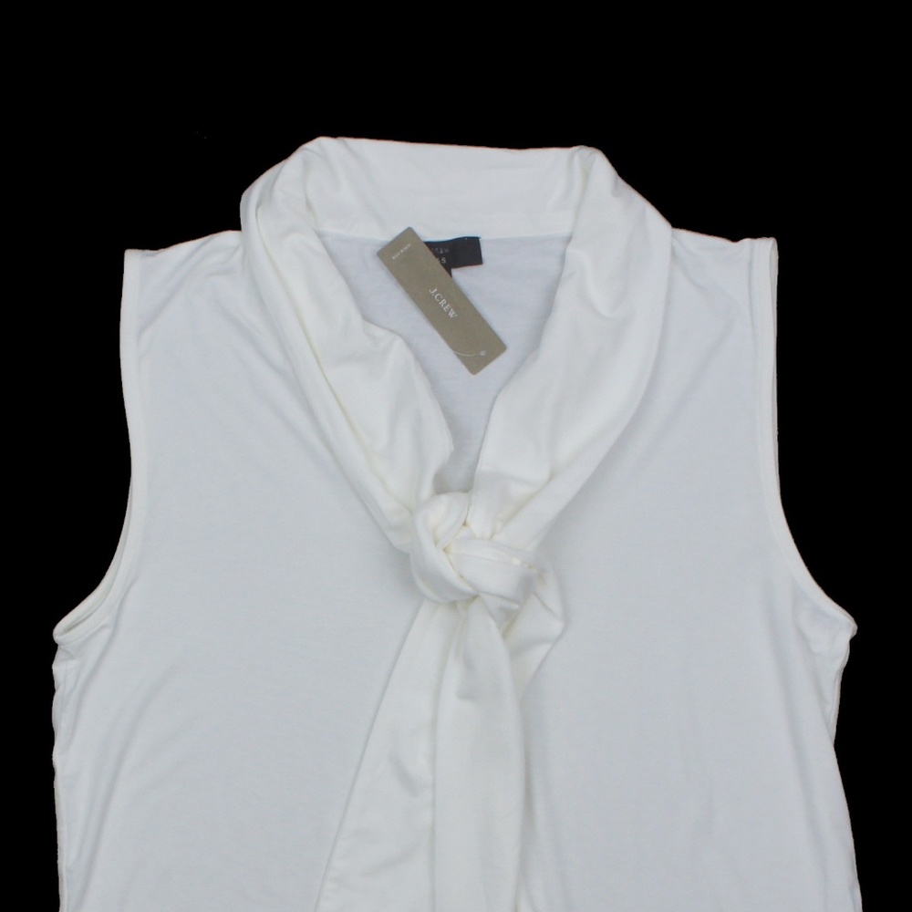 New JCREW 365 Stretch Tie Neck Top in Tencel - Picture 3 of 4